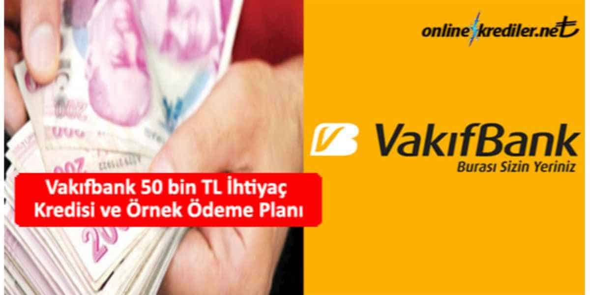 Vak Fbank Bin Tl Htiya Kredisi Ve Rnek Deme Plan Ubeye