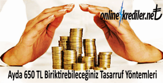 Ayda 650 TL Para Biriktirebileceğiniz İlginç Tasarruf Yöntemleri