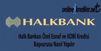 Halk Bankası Özel Esnaf ve KOBİ Kredisi Başvurusu Nasıl Yapılır