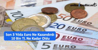 Son 3 Yılda Euro Ne Kazandırdı 10 Bin TL Ne Kadar Oldu