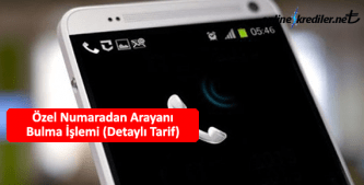 özel gizli numaradan arayanı bulma