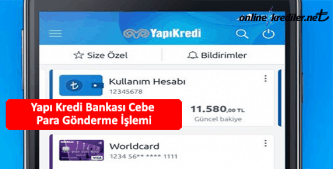 yapı kredi cebe para gönderme