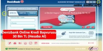 denizbank online kredi