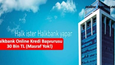 Photo of Halkbank Online Kredi Başvurusu 30 Bin TL (Masraf Yok!)