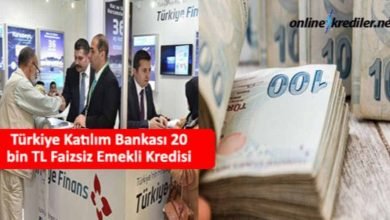 Photo of Türkiye Katılım Bankası 20 bin TL Faizsiz Emekli Kredisi